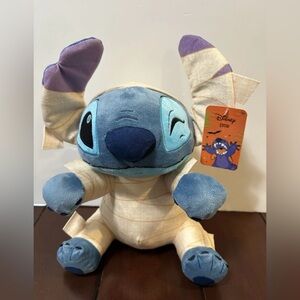 Disney Stitch Halloween Mummy Stuffed Animal Plush 10 Inches NEW With Tags
